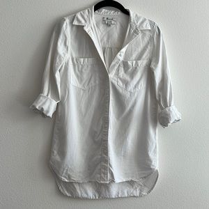 Madewell Classic Oversized Ex-Boyfriend white button down